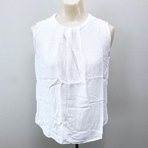Espada White Sleeveless Top - Size Small